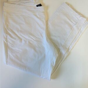 Bundle 2 for $30! Eileen Fisher White Stretch Crepe Ankle Pants XL Coastal